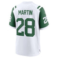 Custom #28 White NYJ Football Shirt Top