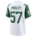 Custom #57 White NYJ Football Shirt Top