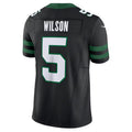 Custom #5 Black NYJ Football Shirt Top
