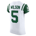 Custom #5 White NYJ Football Shirt Top