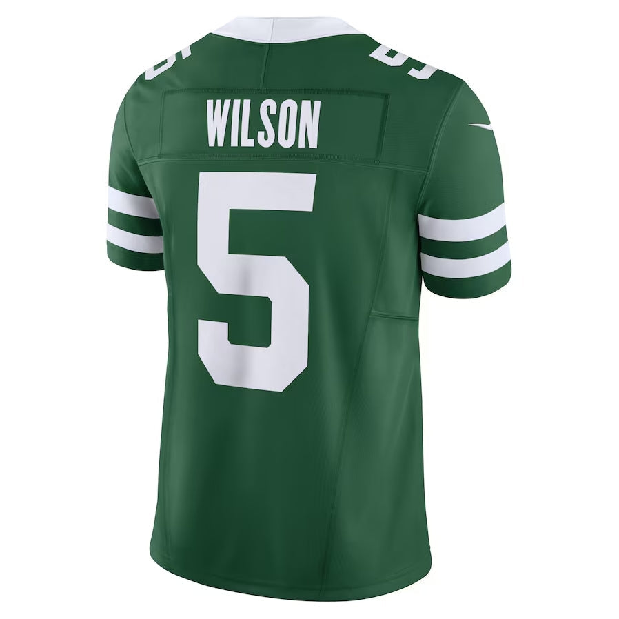 Custom #5 Green NYJ Football Shirt Top
