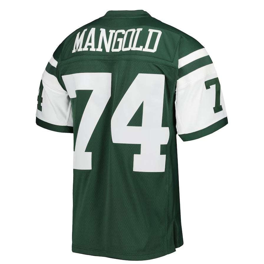 Custom #74 Green NYJ Football Shirt Top