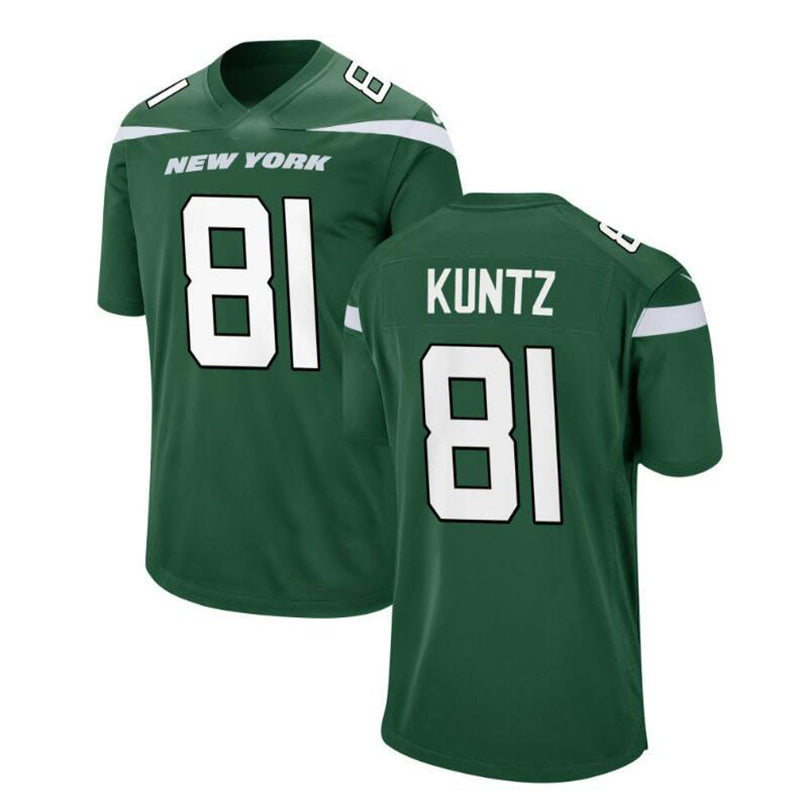 Custom #81 Green NYJ Football Shirt Top