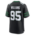 Custom #95 Black NYJ Football Shirt Top