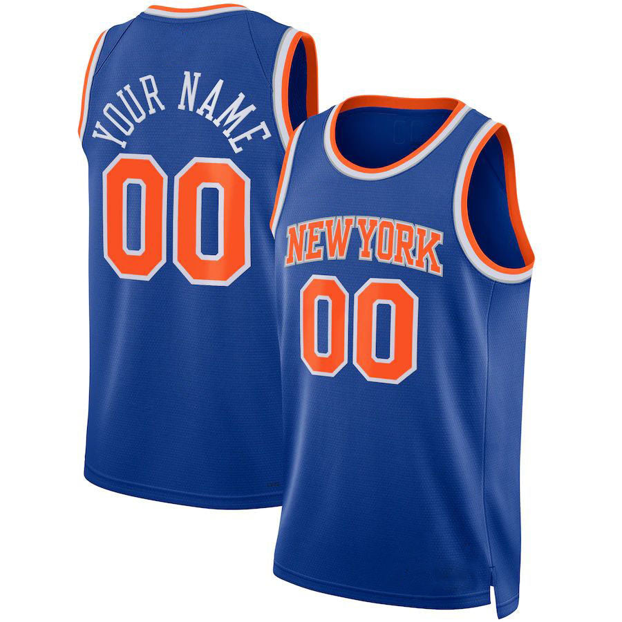 Custom #22 Blue 2021 NYK Basketball Shirt Top