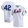 Custom #42 White 2024 Jackie Robinson Day NYM Baseball Shirt Top