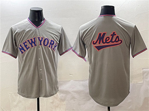 Custom Gray 2025 NYM Baseball Shirt Top