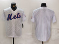 Custom White NYM Baseball Shirt Top