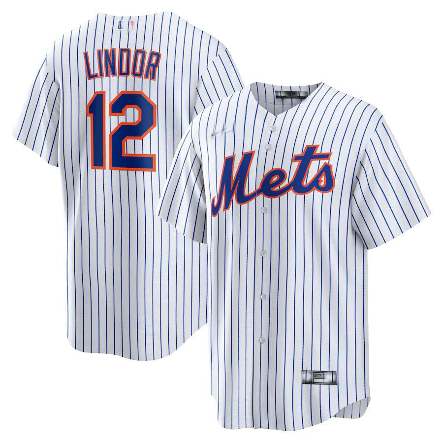 Custom #12 White NYM Baseball Shirt Top
