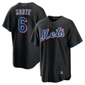 Custom #6 Black NYM Baseball Shirt Top