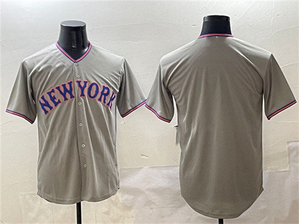 Custom Gray 2025 NYM Baseball Shirt Top