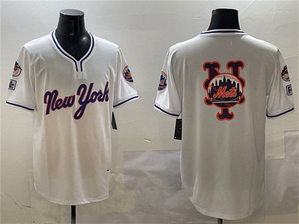 Custom White 2025 NYM Baseball Shirt Top