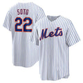 Custom #22 White NYM Baseball Shirt Top