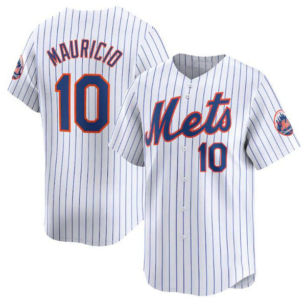 Custom #10 White 2024 NYM Baseball Shirt Top