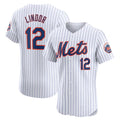 Custom #12 White NYM Baseball Shirt Top
