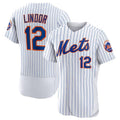 Custom #12 White NYM Baseball Shirt Top