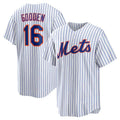 Custom #16 White NYM Baseball Shirt Top