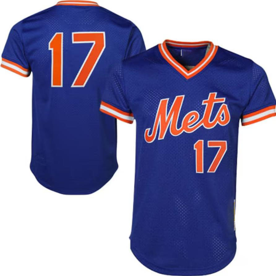 Custom #17 NYM Baseball Shirt Top