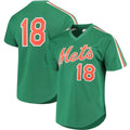 Custom #18 Green NYM Baseball Shirt Top