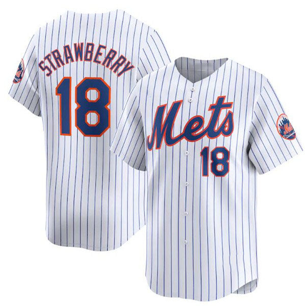 Custom #18 White 2024 NYM Baseball Shirt Top