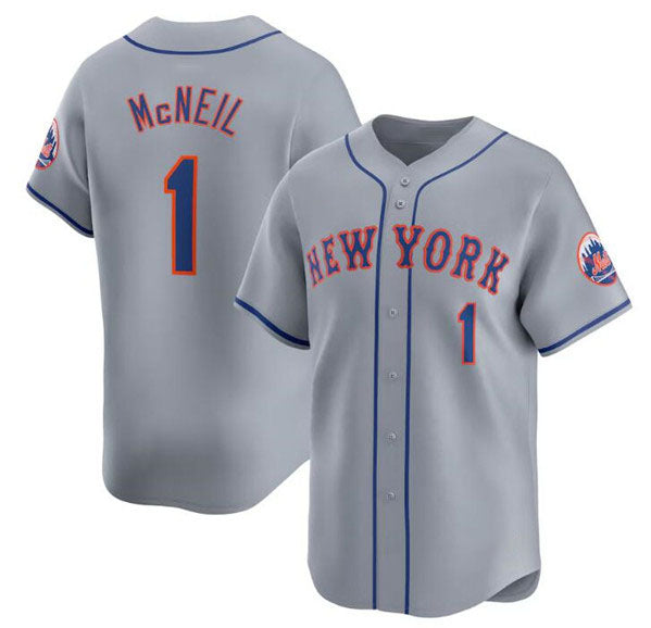 Custom #1 Gray 2024 NYM Baseball Shirt Top