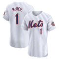Custom #1 White NYM Baseball Shirt Top