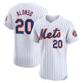 Custom #20 White NYM Baseball Shirt Top