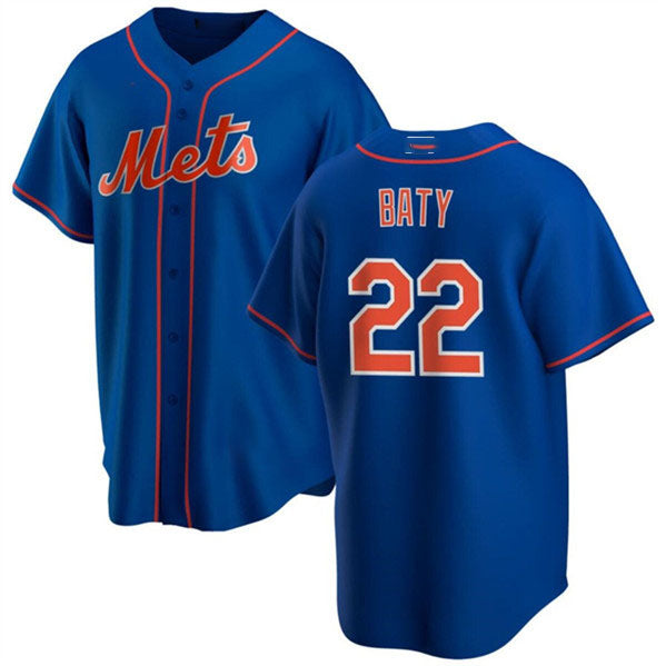 Custom #22 Blue NYM Baseball Shirt Top