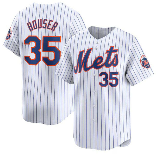 Custom #35 White 2024 NYM Baseball Shirt Top
