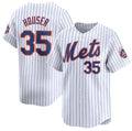 Custom #35 White 2024 NYM Baseball Shirt Top