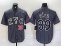 Custom #39 Gray 2024 City Connect NYM Baseball Shirt Top