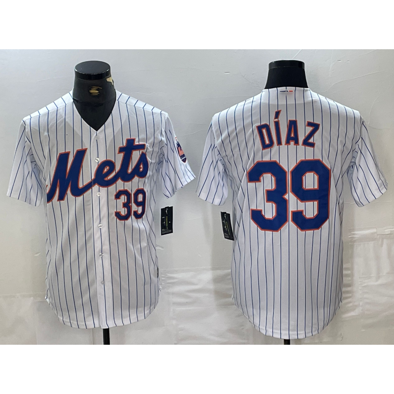 Custom #39 White NYM Baseball Shirt Top