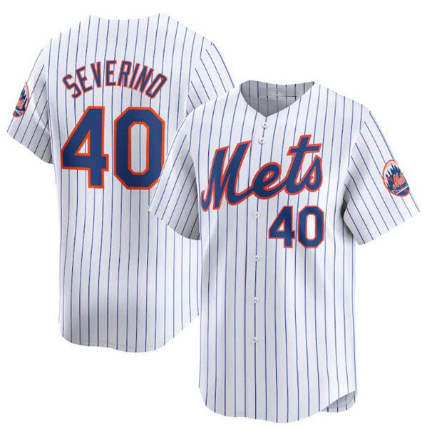Custom #40 White 2024 NYM Baseball Shirt Top