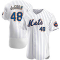 Custom #48 White NYM Baseball Shirt Top