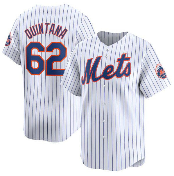Custom #62 White 2024 NYM Baseball Shirt Top