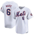 Custom #6 White 2024 NYM Baseball Shirt Top
