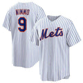 Custom #9 White NYM Baseball Shirt Top