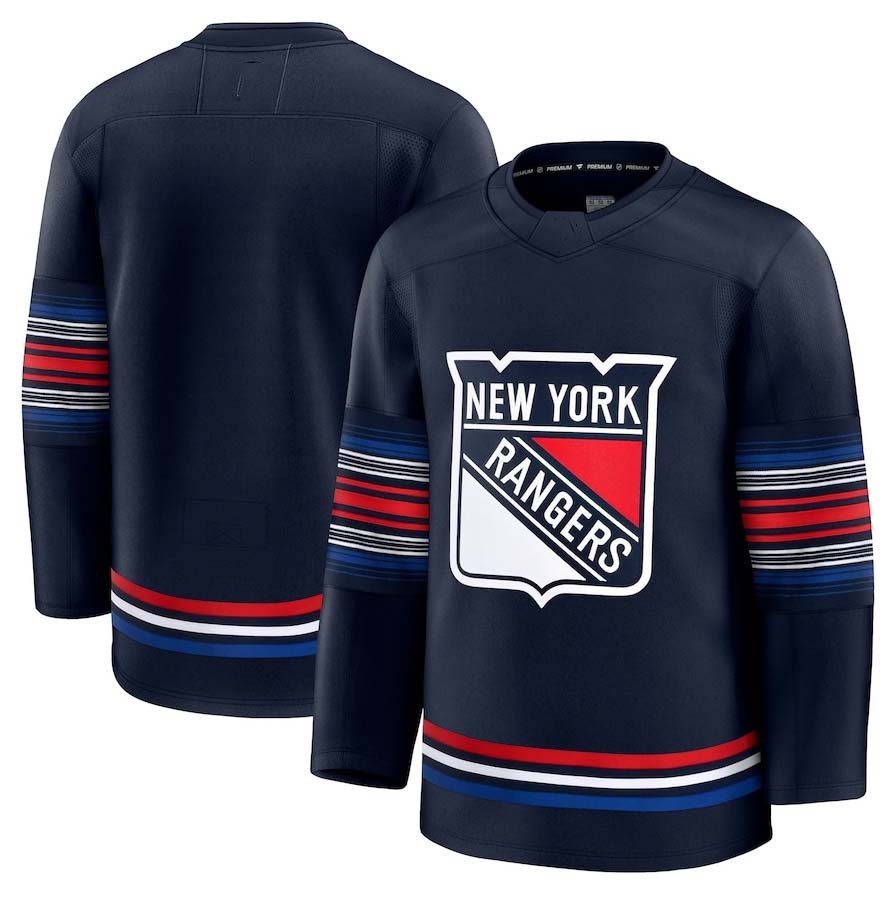 Custom Navy Hockey Shirt Top