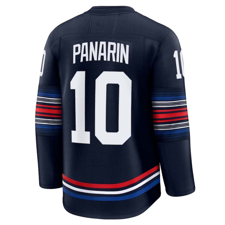 Custom #10 Navy Hockey Shirt Top