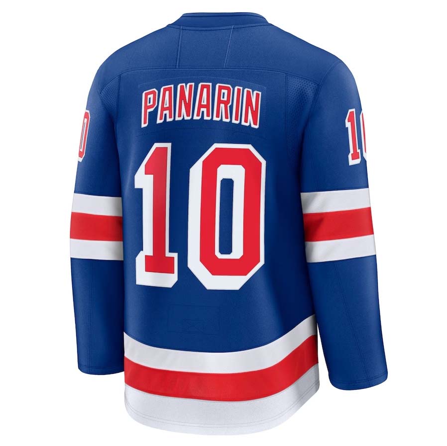 Custom #10 Blue Hockey Shirt Top