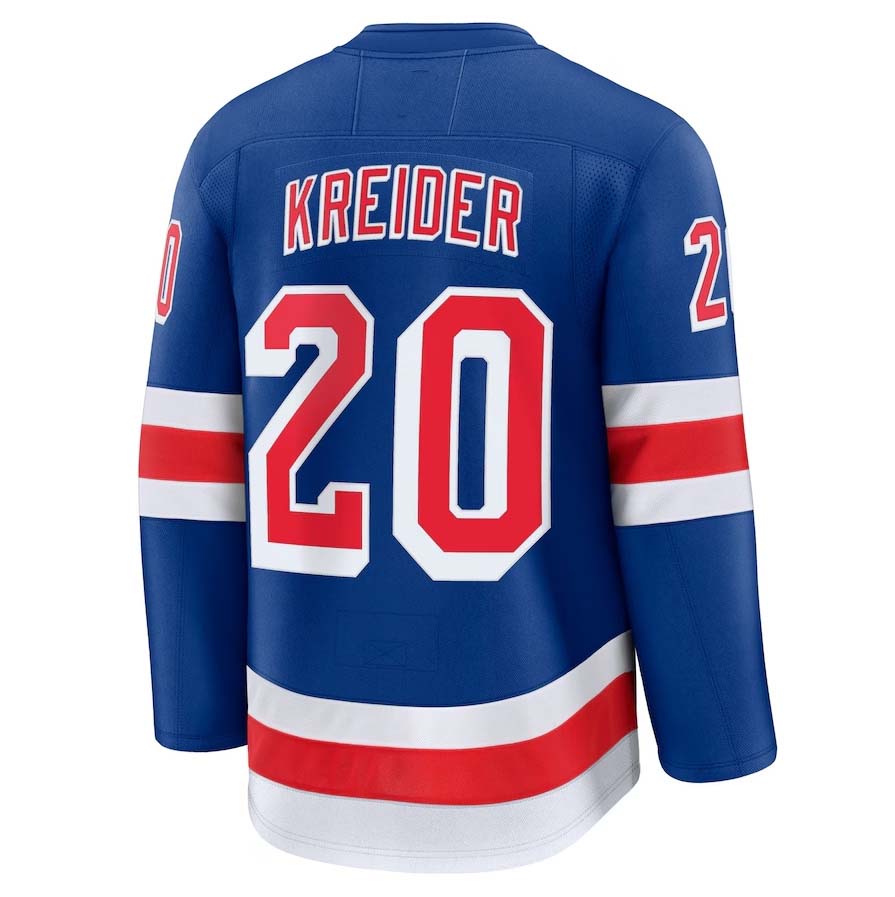 Custom #20 Blue Hockey Shirt Top