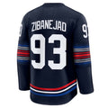 Custom #93 Navy Hockey Shirt Top