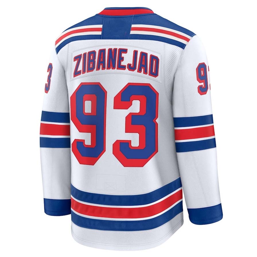 Custom #93 White Hockey Shirt Top