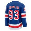 Custom #93 Blue Hockey Shirt Top
