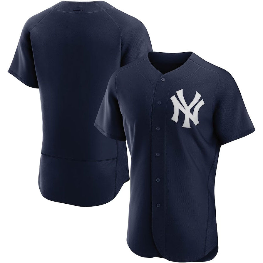 Custom Navy NYY Baseball Shirt Top
