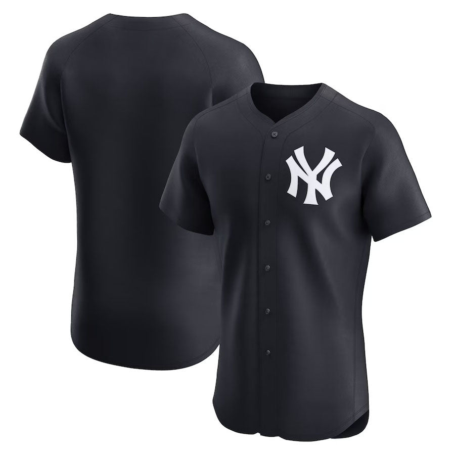 Custom Black NYY Baseball Shirt Top