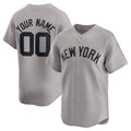 Custom Gray NYY Baseball Shirt Top