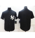 Custom Black NYY Baseball Shirt Top