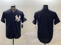 Custom Black NYY Baseball Shirt Top