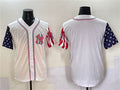Custom White NYY Baseball Shirt Top